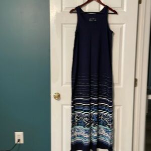 cotton tank midi dress